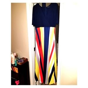 Floor length Maxi Dress w/ pockets